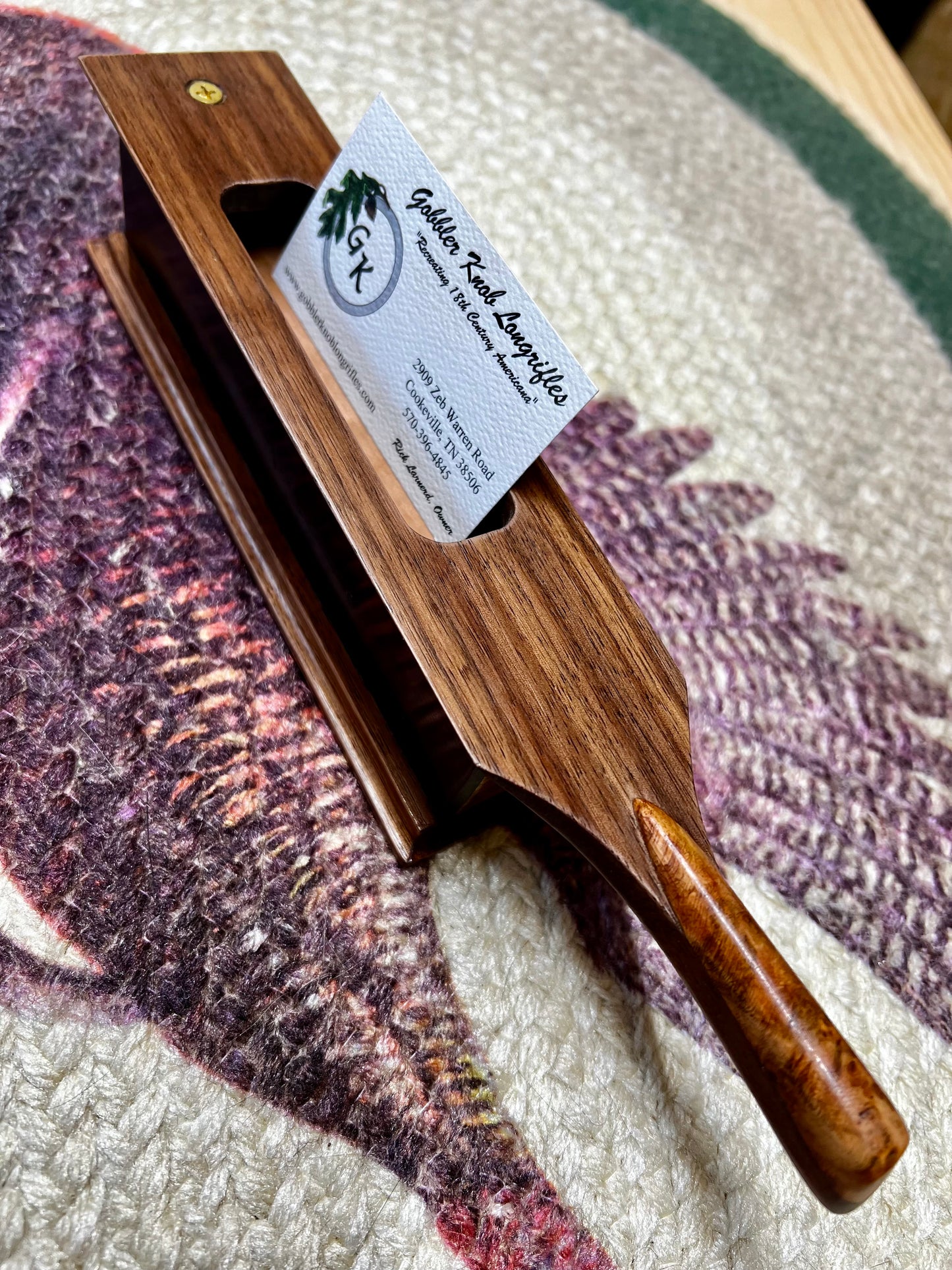 Business Card Holder, Turkey Box Call