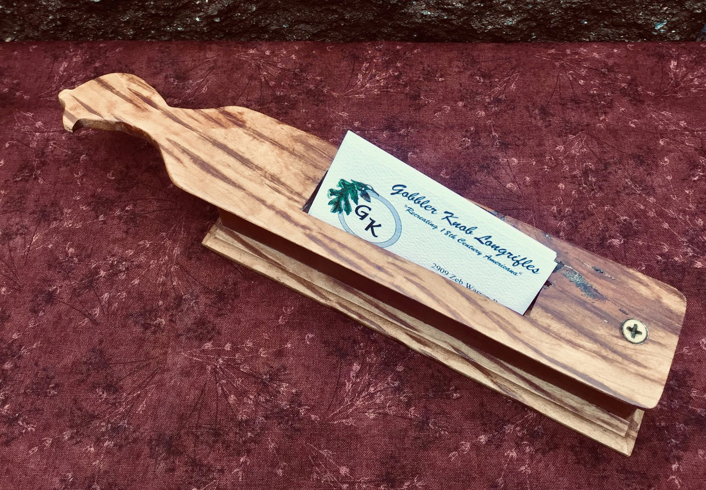 Business Card Holder, Turkey Box Call